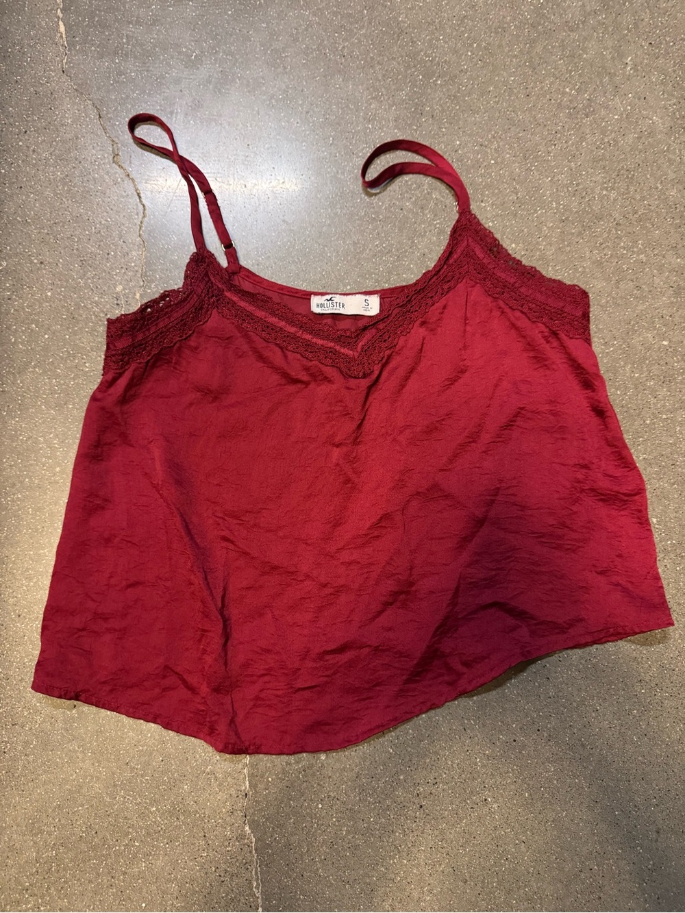 Hollister Lace-Trim Spaghetti Strap Cami